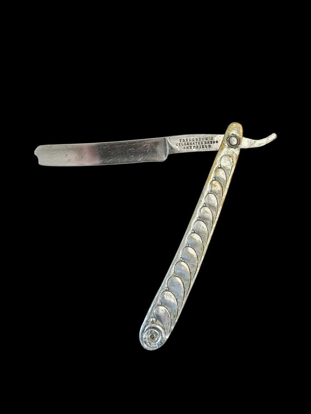 Straight Razor By Frederick's Celebrated Razor Vintage Sheffield England Metal